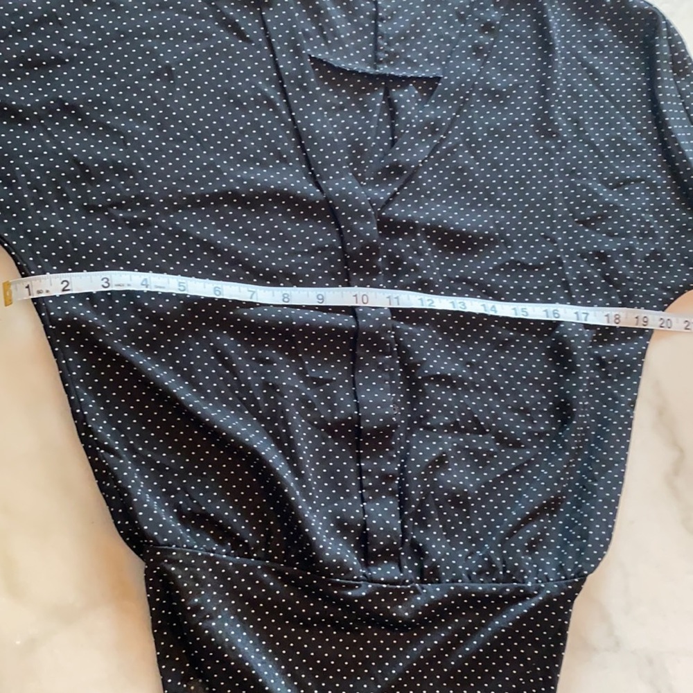 Zara Black/white MICRO Polka Dot Bodysuit - Picture 7 of 7
